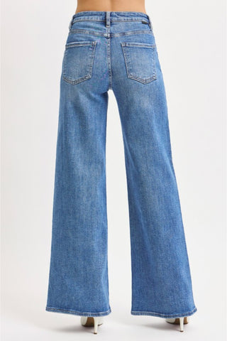 Classic Wide Leg Denim Jeans