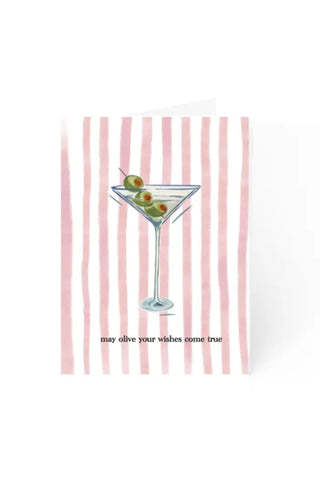 Olive Note Card