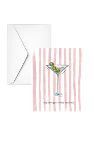 Olive Note Card