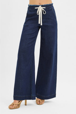 Wide Leg Drawstring Pants