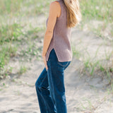 Solid Knit Sweater Vest