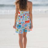 Paradise V-Halter Mini Dress