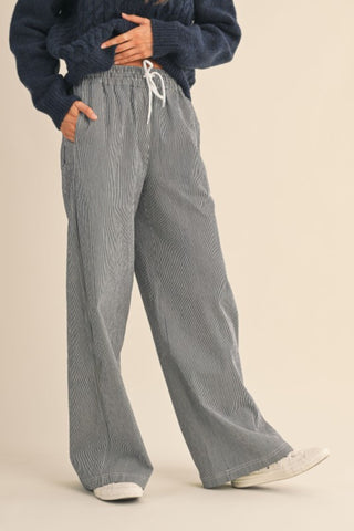 Striped Wide Leg Pants