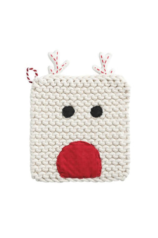 Reindeer Christmas Potholder