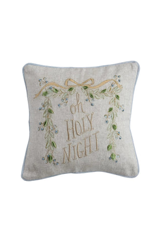Pillow with Oh Holy Night Design