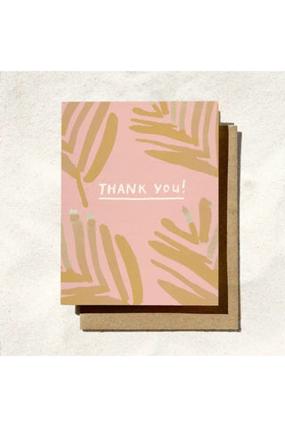 Thank You Palm Leaf Card