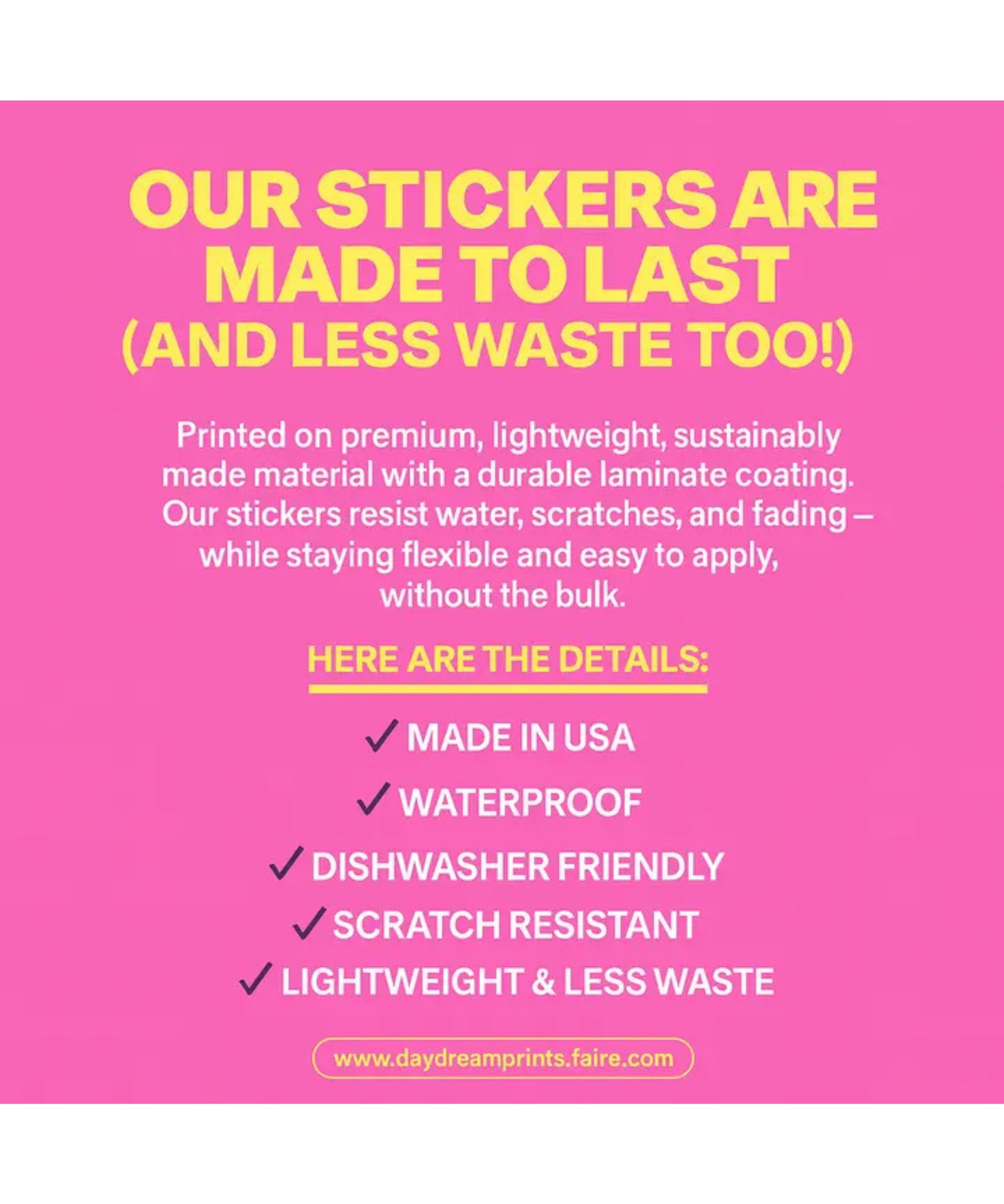 Don't Forget To Have Fun Sticker (detail view 2)