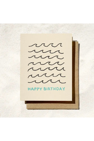 Happy Birthday Wave Card