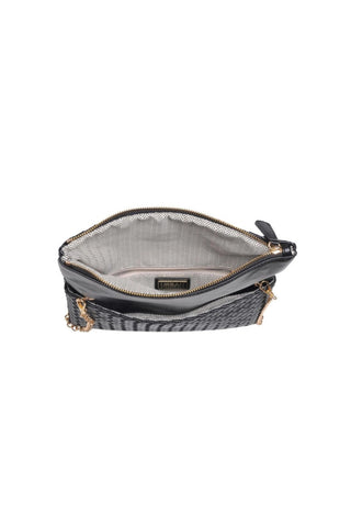 Woven Foldover Clutch