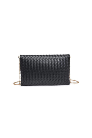 Woven Foldover Clutch