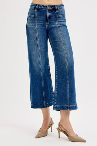 Mid Rise Patch Pocket Jeans