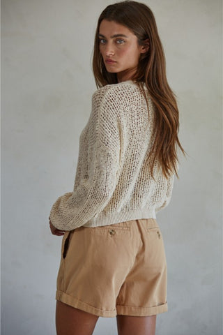 Knit Henley Pullover