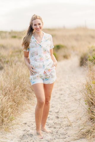 I Love Charleston Short Sleeve Pajama Top