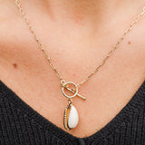 Cowrie Shell & Chain Necklace