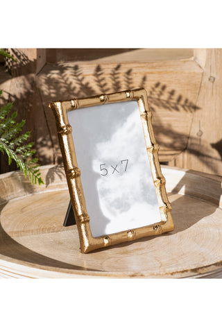 Gold Bamboo Photo Frame