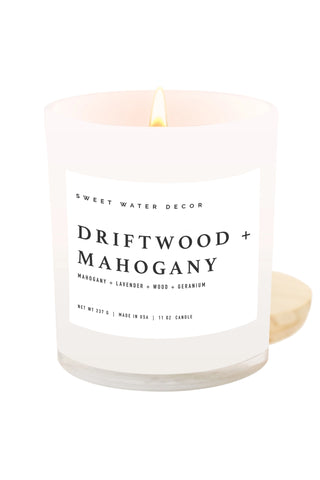 Driftwood + Mahogany Soy Candle