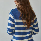 Stripe Polo Sweater