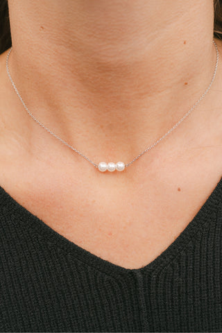 Triple Pearl Necklace