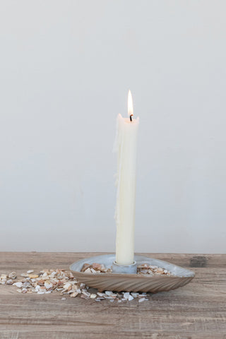 Oyster Shell Taper Holder