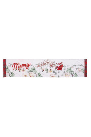 Vintage Santa Table Runner