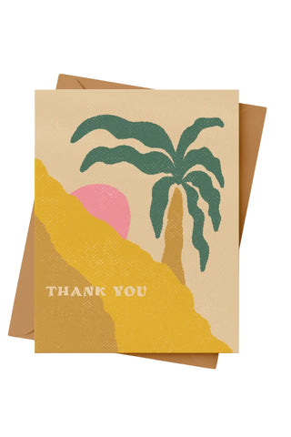 Thank You Palm Tree Card