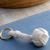 Nautical Rope Ball Keychain