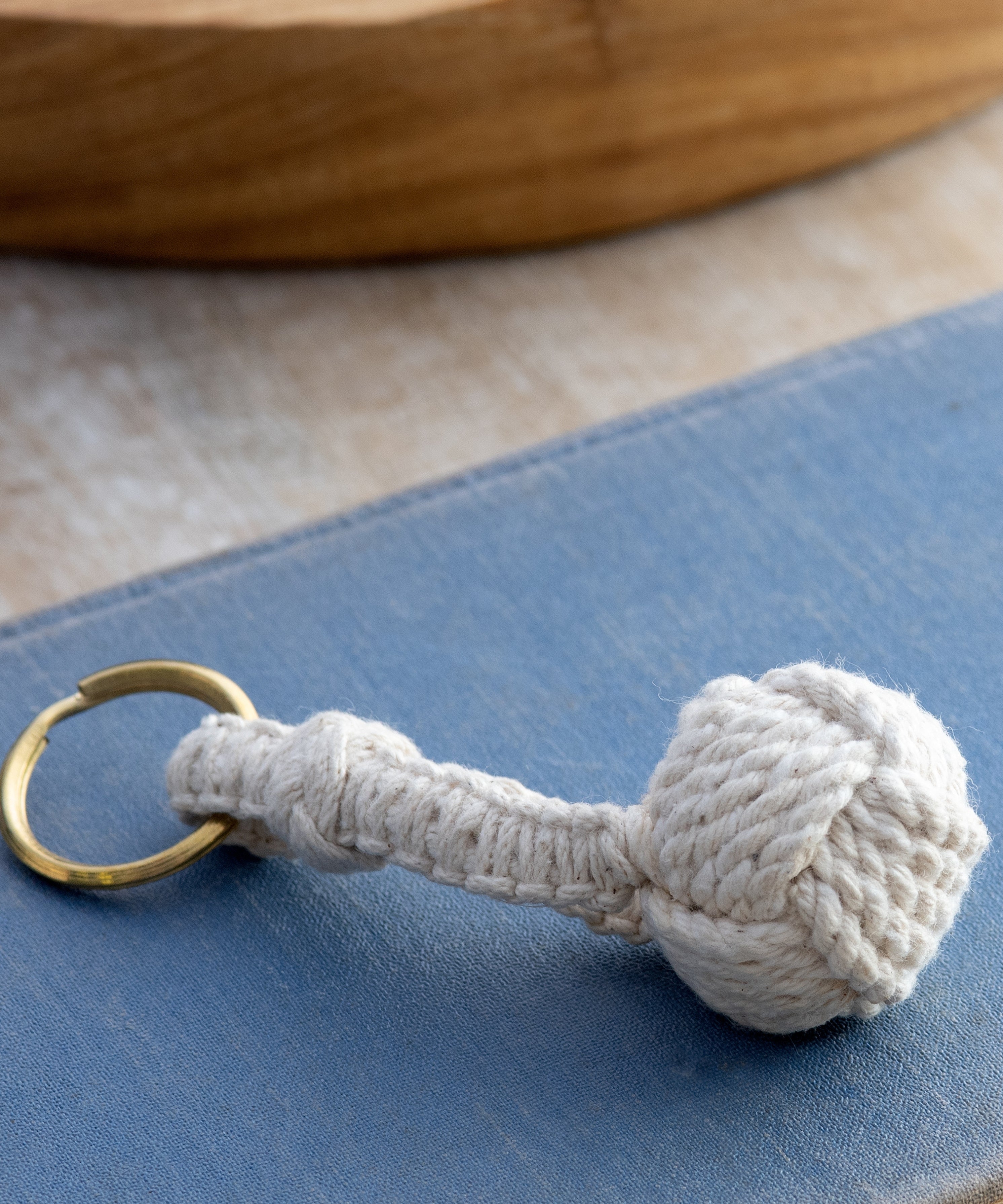 Nautical Rope Ball Keychain