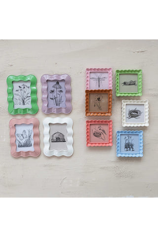 Resin Ruffled Photo Frame
