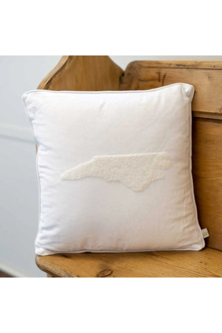 North Carolina Embroidered Pillow