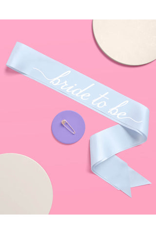 Something Blue "Bride To Be" Sash