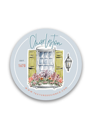 The Charleston Flower Box Sticker
