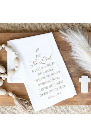 Bless You and Keep You Scripture Towel