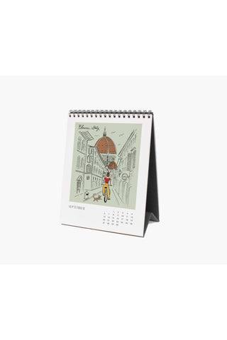 2026 Travel Sketchbook Desk Calendar