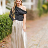 Asymmetrical Polka Dot Top