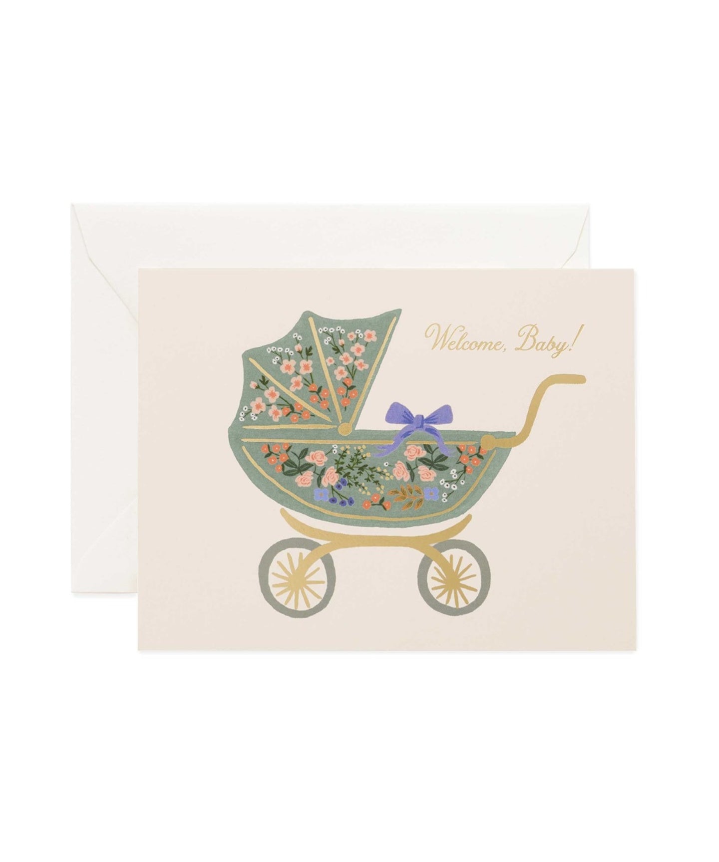 Floral Welcome Baby Card