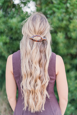 Oval Flat Claw Hair Clip