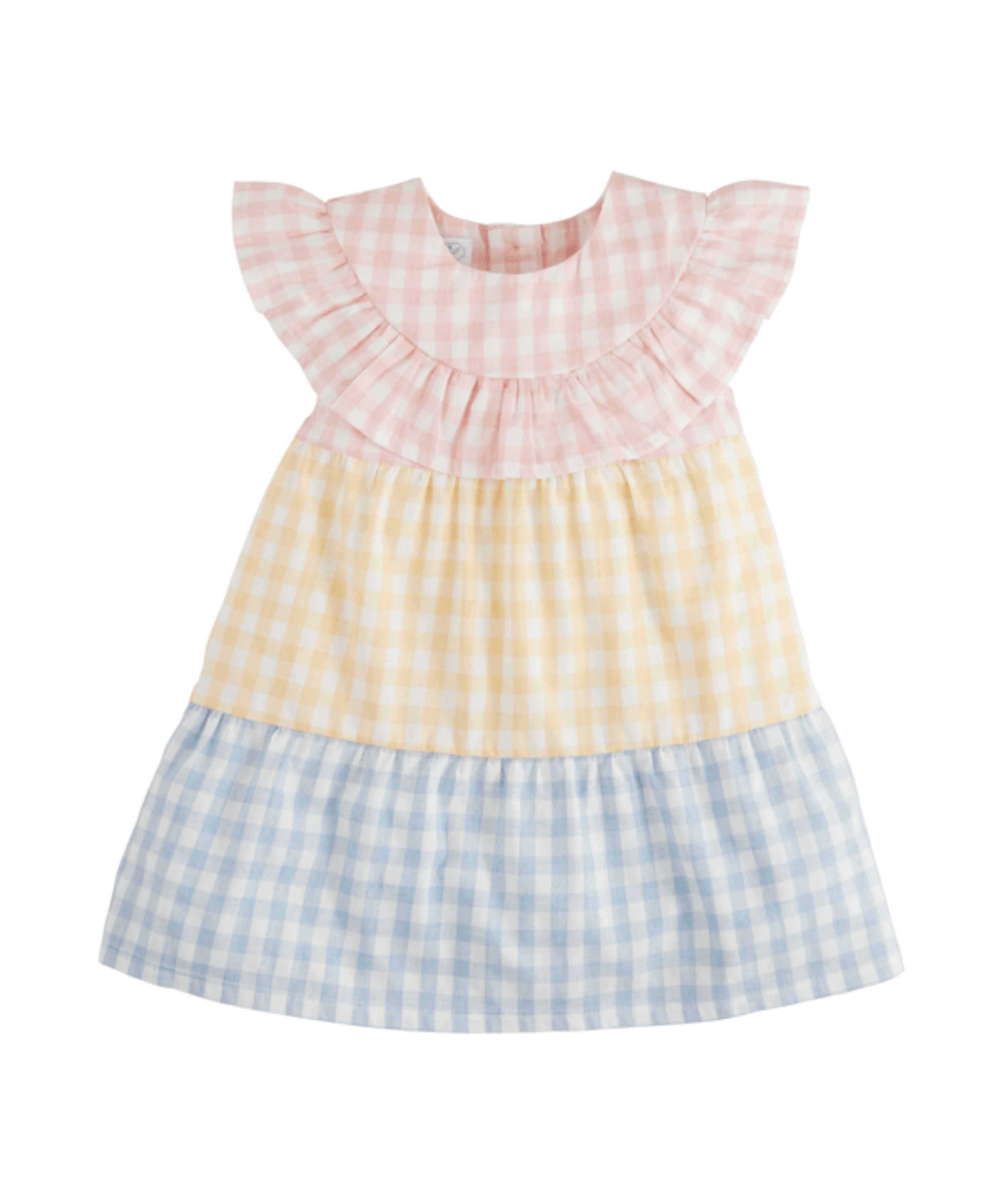 Mixed Gingham Dress