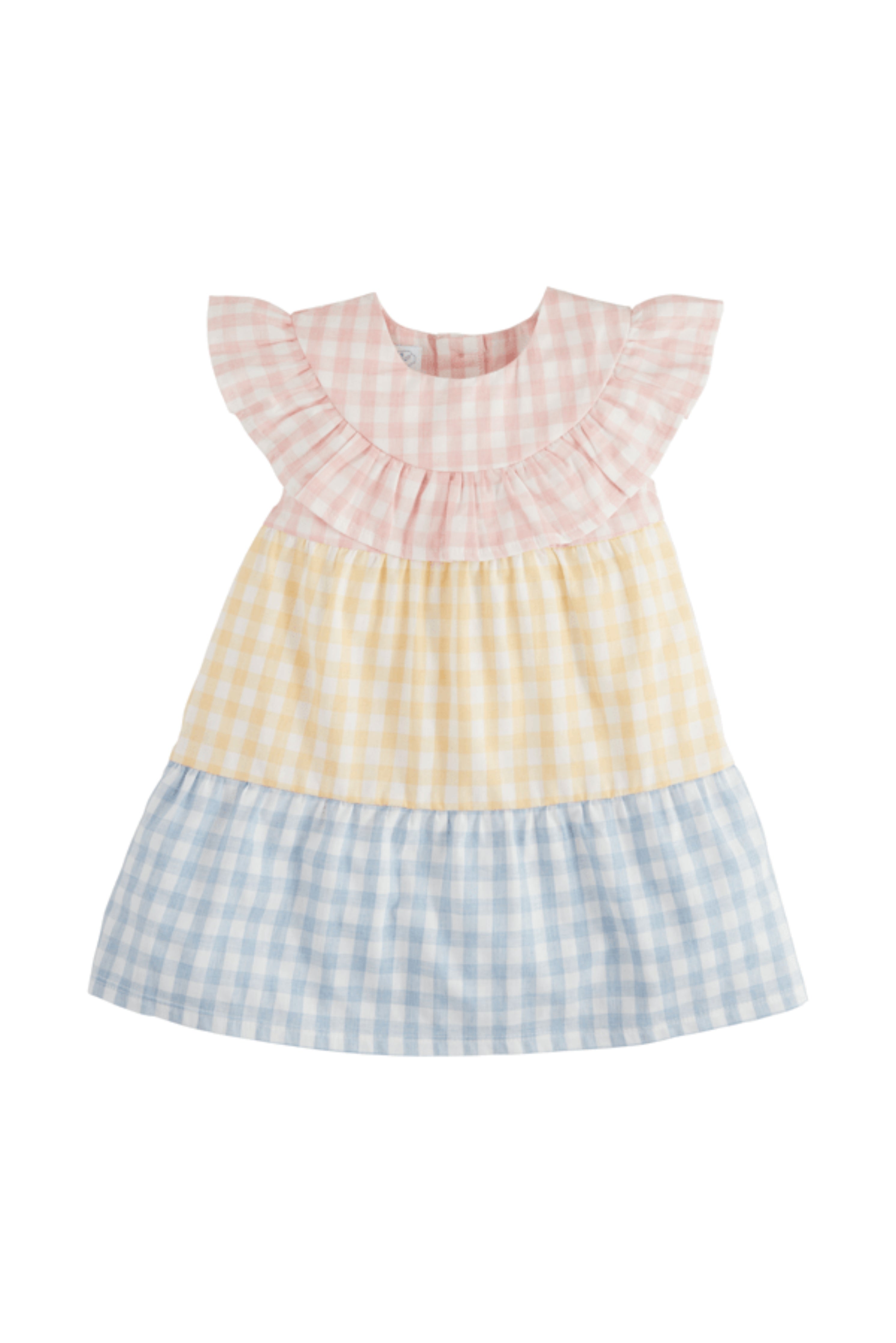 Mixed Gingham Dress