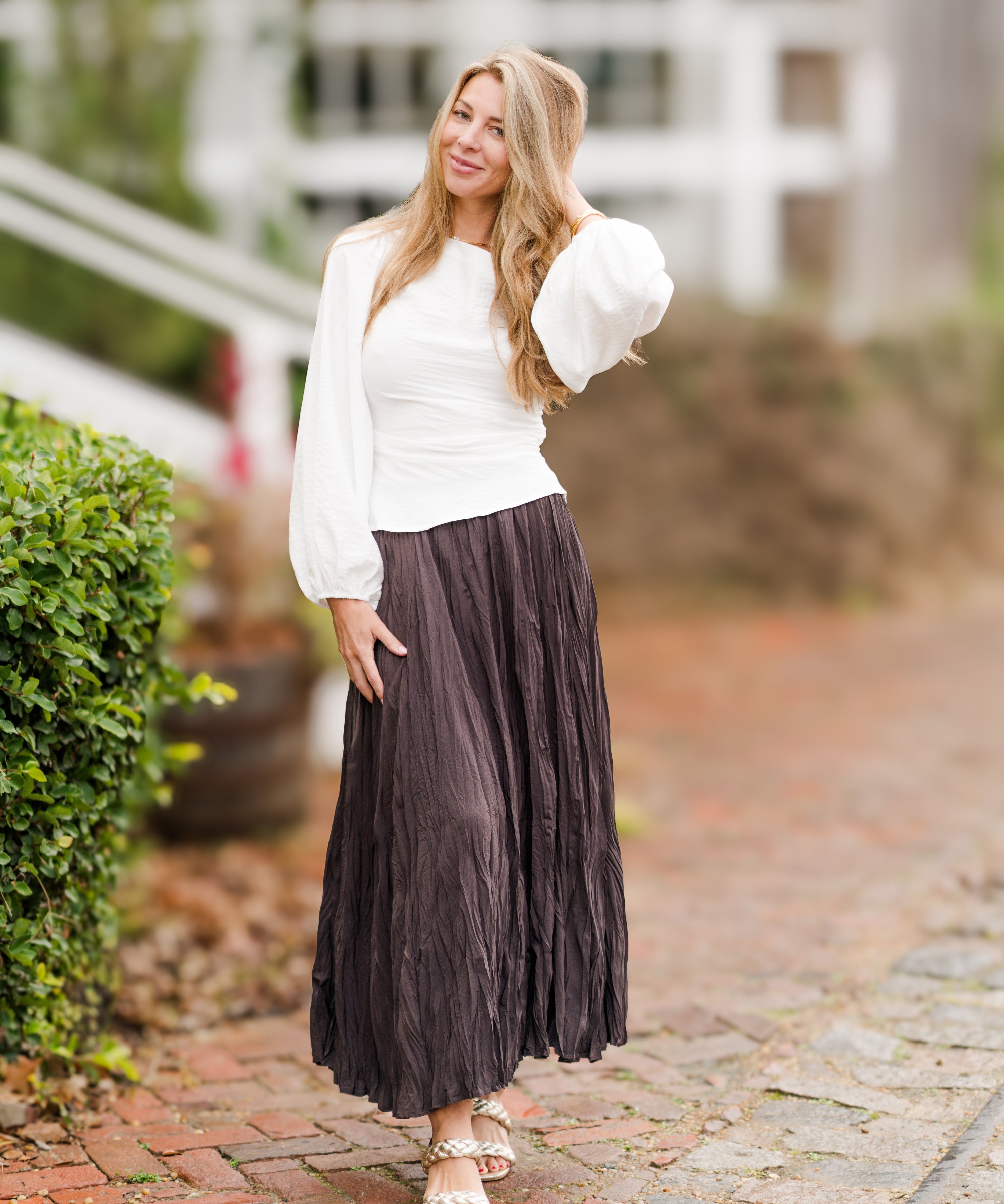 Textured Maxi Skirt (detail view 2)