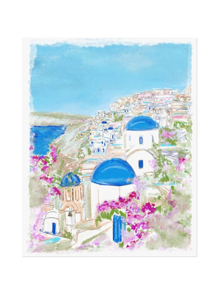 Santorini Blues - Art Print