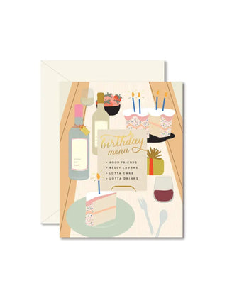 Birthday Tablescape Card