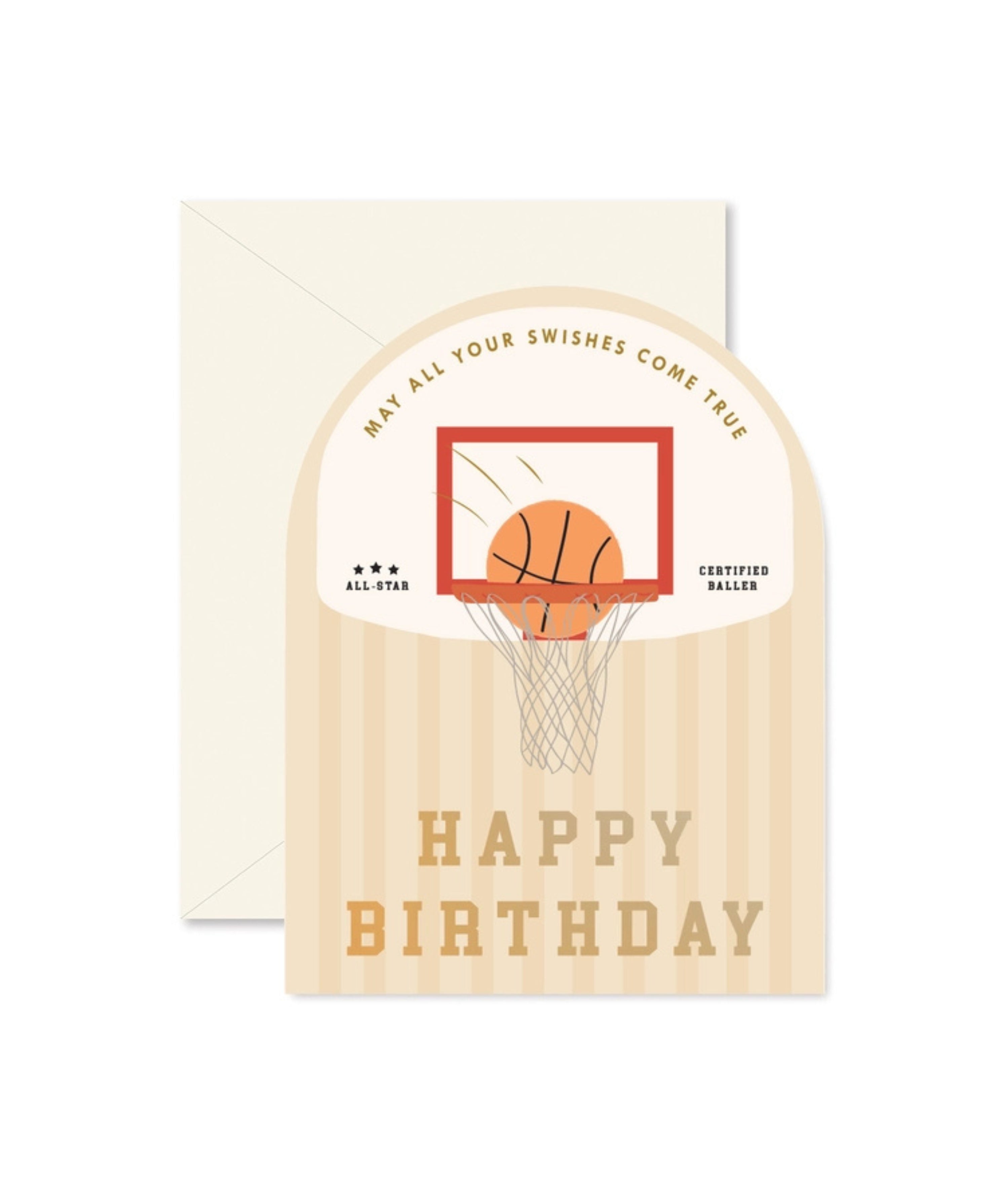 Baller Basketball-Themed Birthday Card