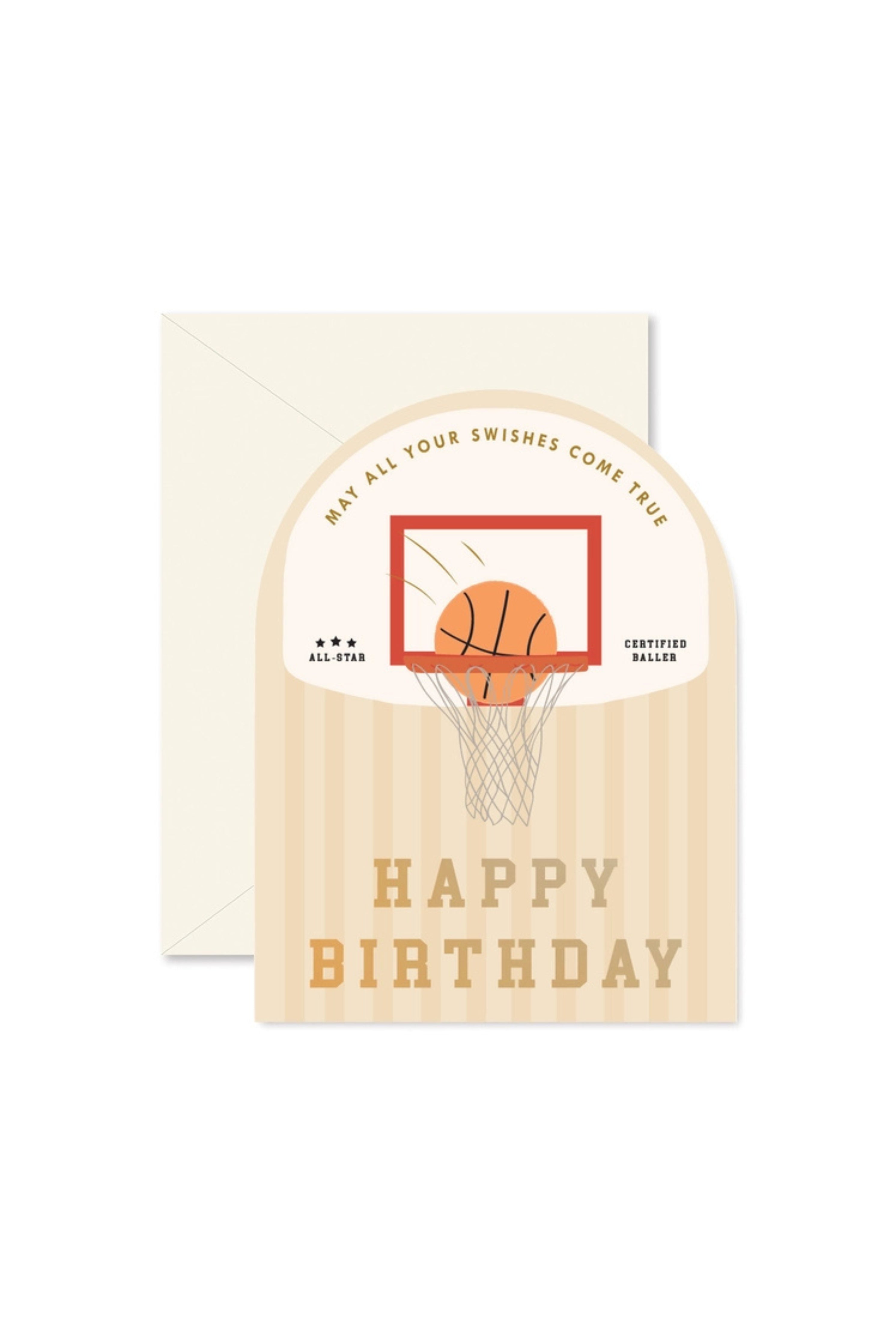 Baller Basketball-Themed Birthday Card