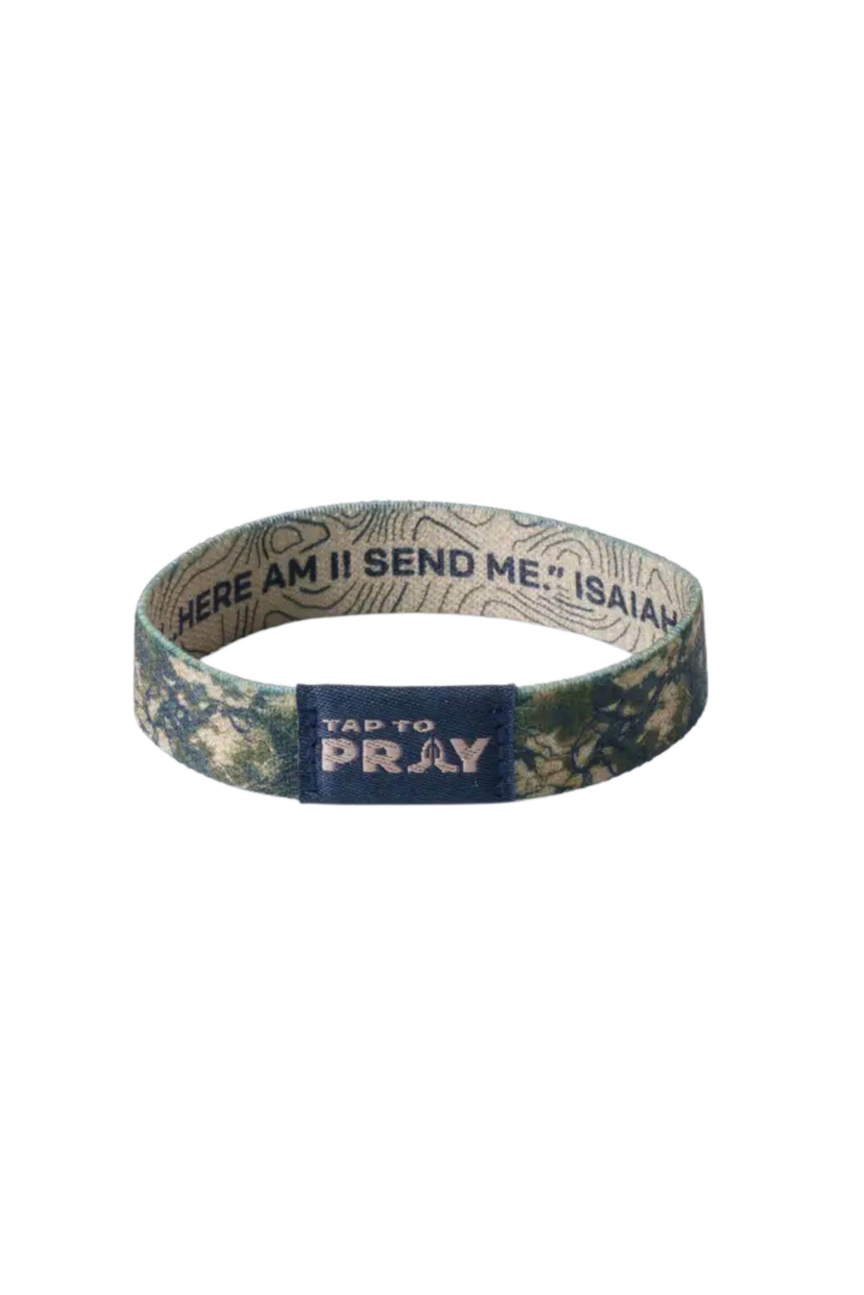 Tap To Pray™ Wristbands - Valor Camo & Isaiah 6:8 Bracelet