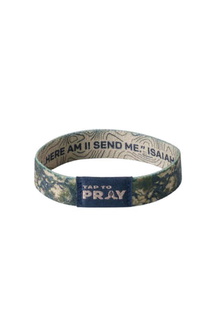 Tap To Pray™ Wristbands - Valor Camo & Isaiah 6:8 Bracelet