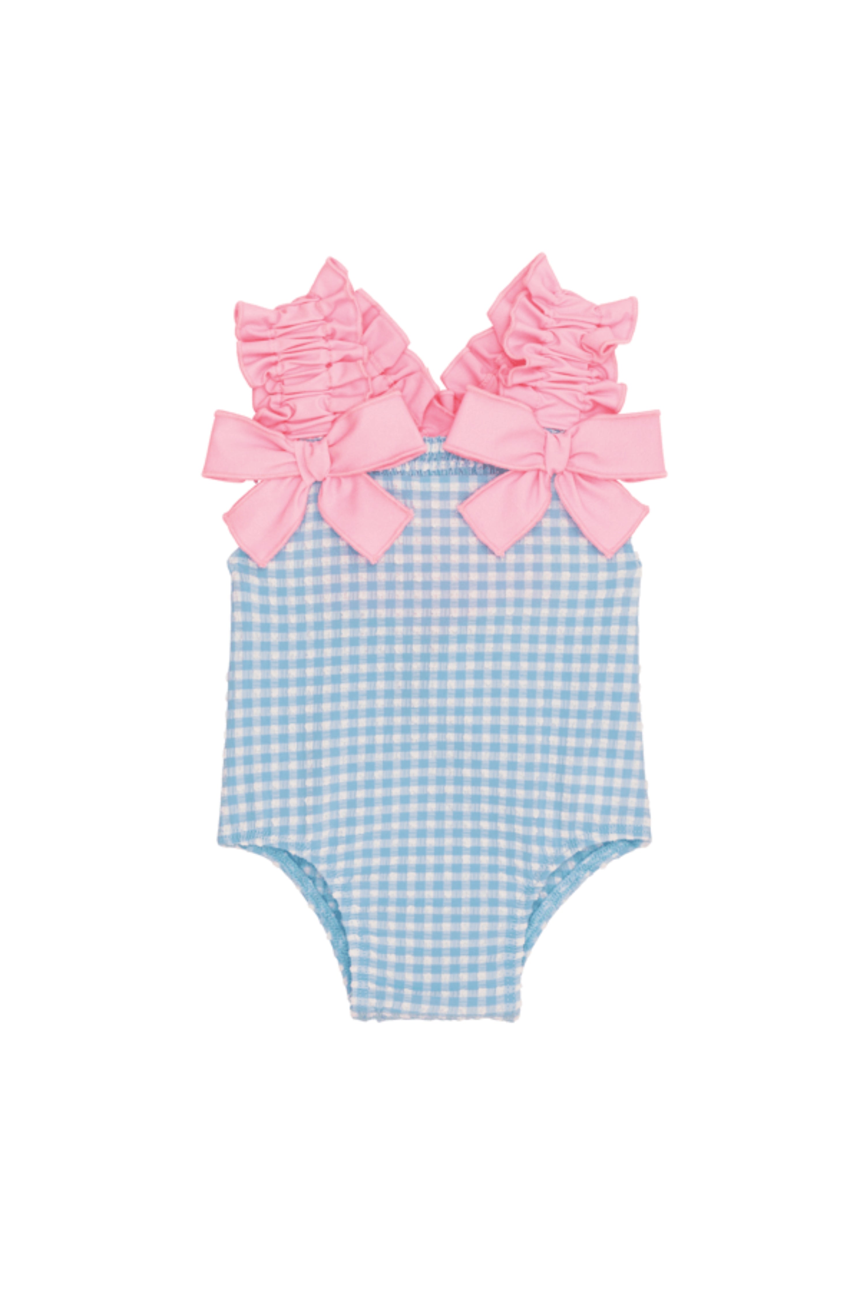Crinkle Check Swimsuit