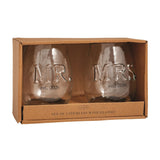 Mr. & Mrs. Glass Set