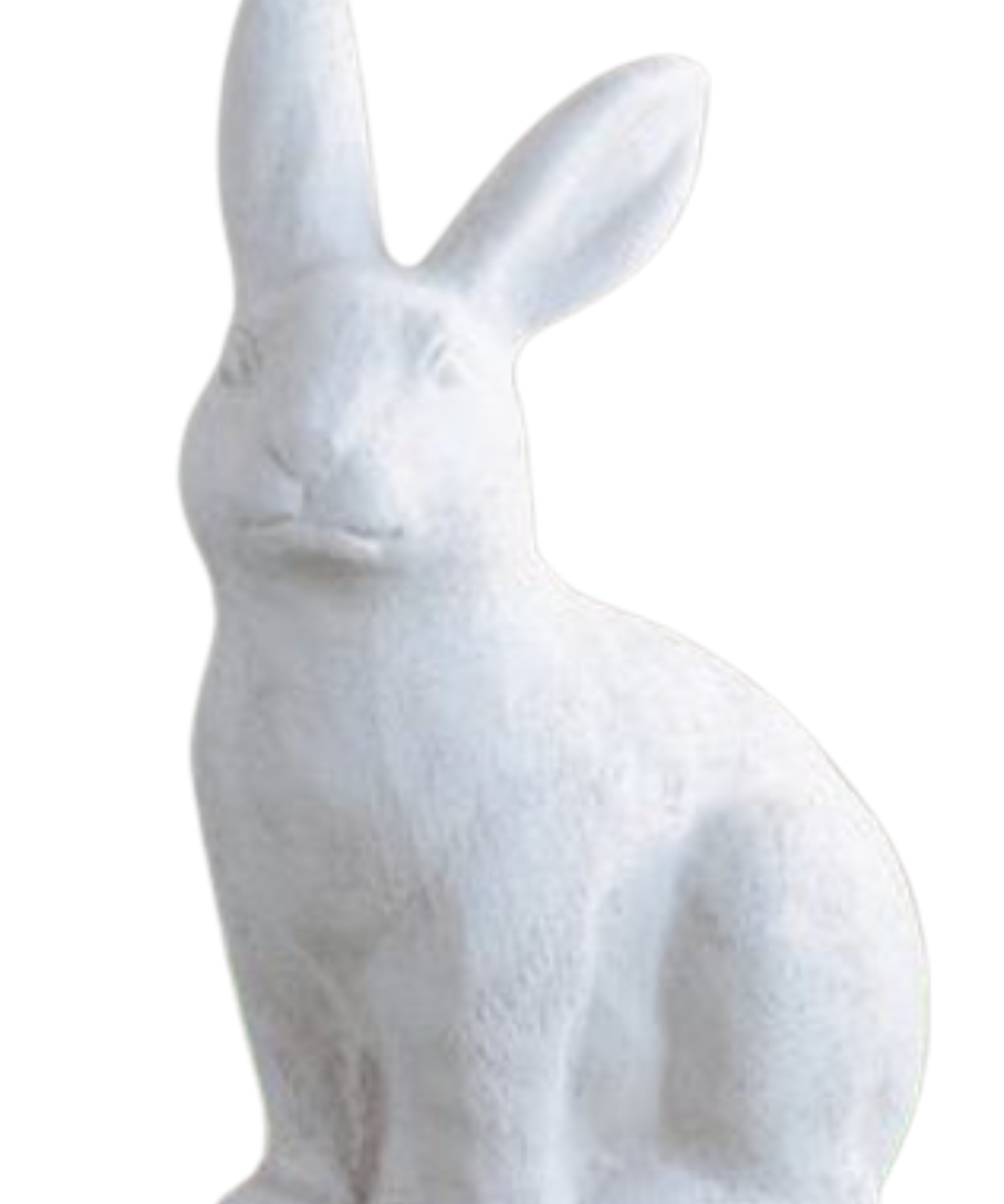 White Ceramic Sitting Bunny