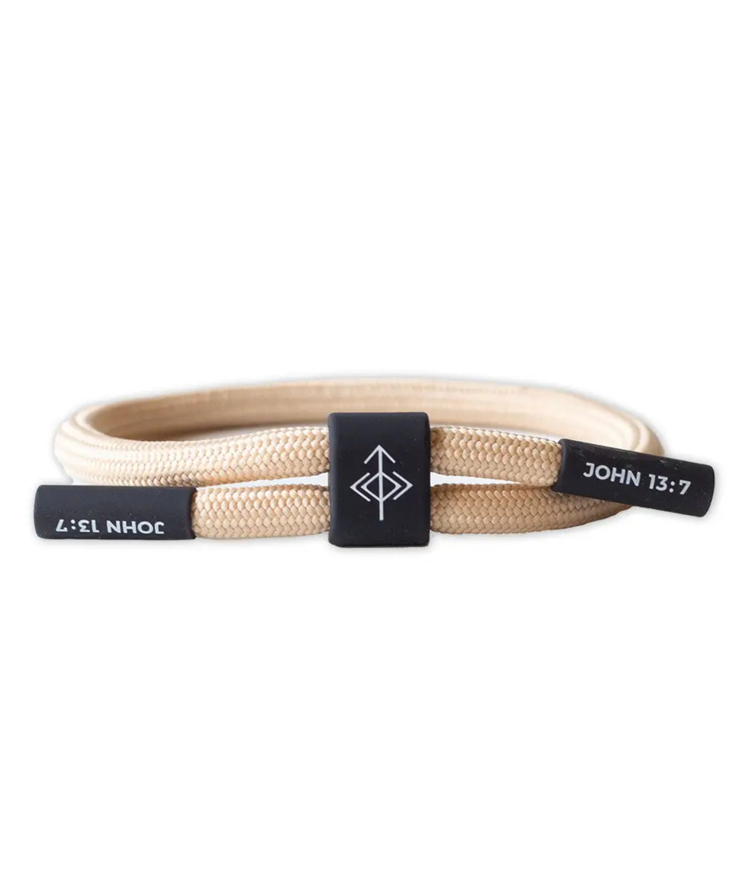 Trust His Timing Cord Bracelet – Inspirational Christian Cord Bracelet (detail view 2)