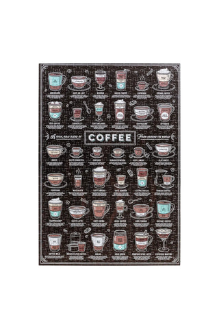 Coffee Lover's 500 Piece Jigsaw Puzzle